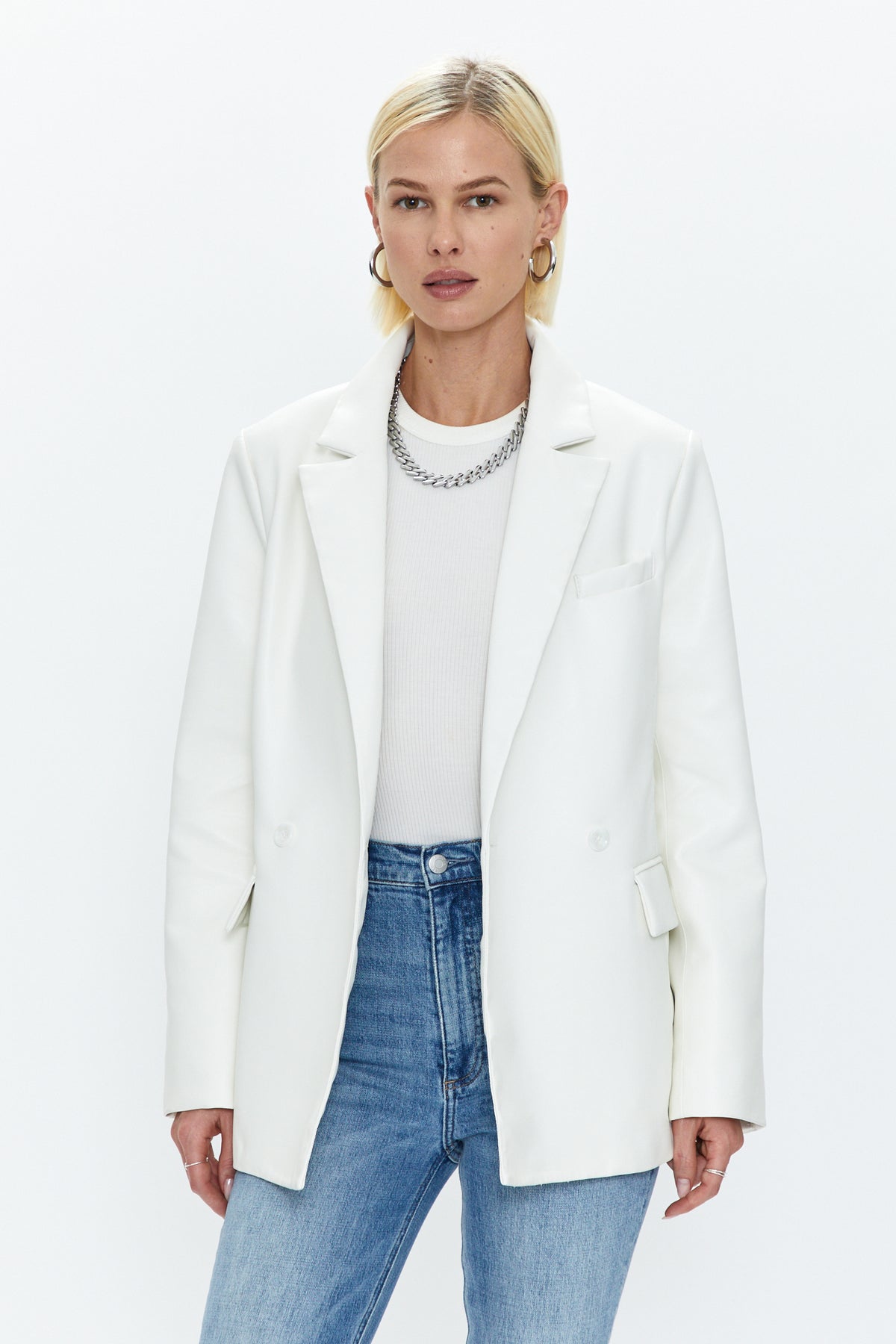 Joni Fitted Blazer - Ivory
            
              Sale